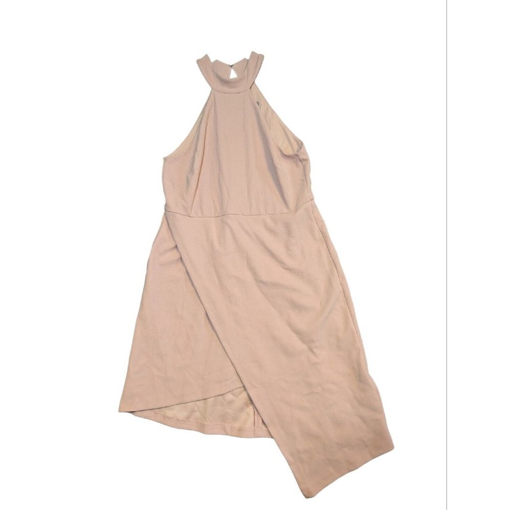 ASOS Dress High Neck Asymmetrical Sheath Dress Size 14 Plus Size